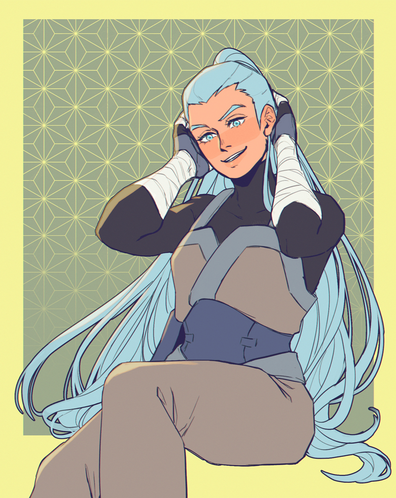 Single char. half-body