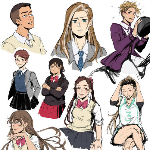 Multi-Sketch Page (3xBust, 5xHB)